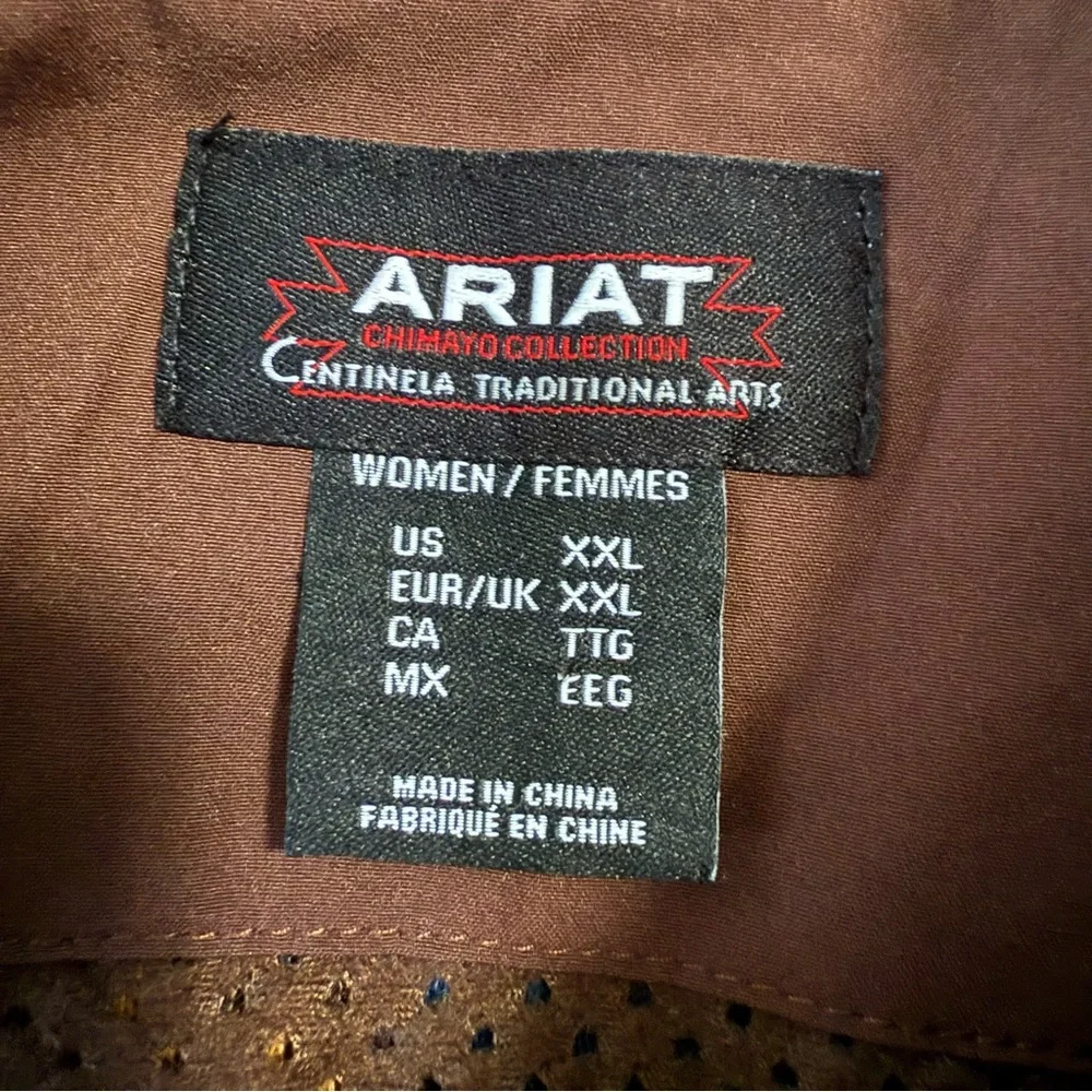 Ariat Women's Chimayo Fleece Jacket Sunset Saltillo JCF Size XXL New - Picture 6 of 11